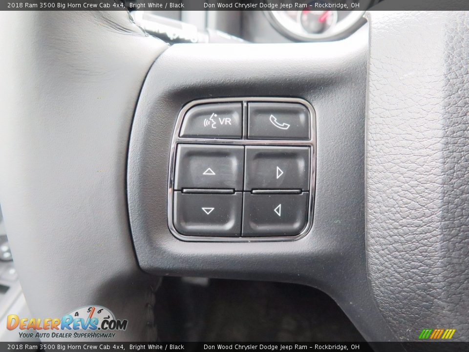 2018 Ram 3500 Big Horn Crew Cab 4x4 Bright White / Black Photo #17