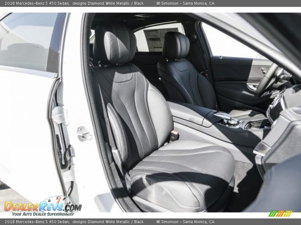 2018 Mercedes-Benz S 450 Sedan designo Diamond White Metallic / Black Photo #2