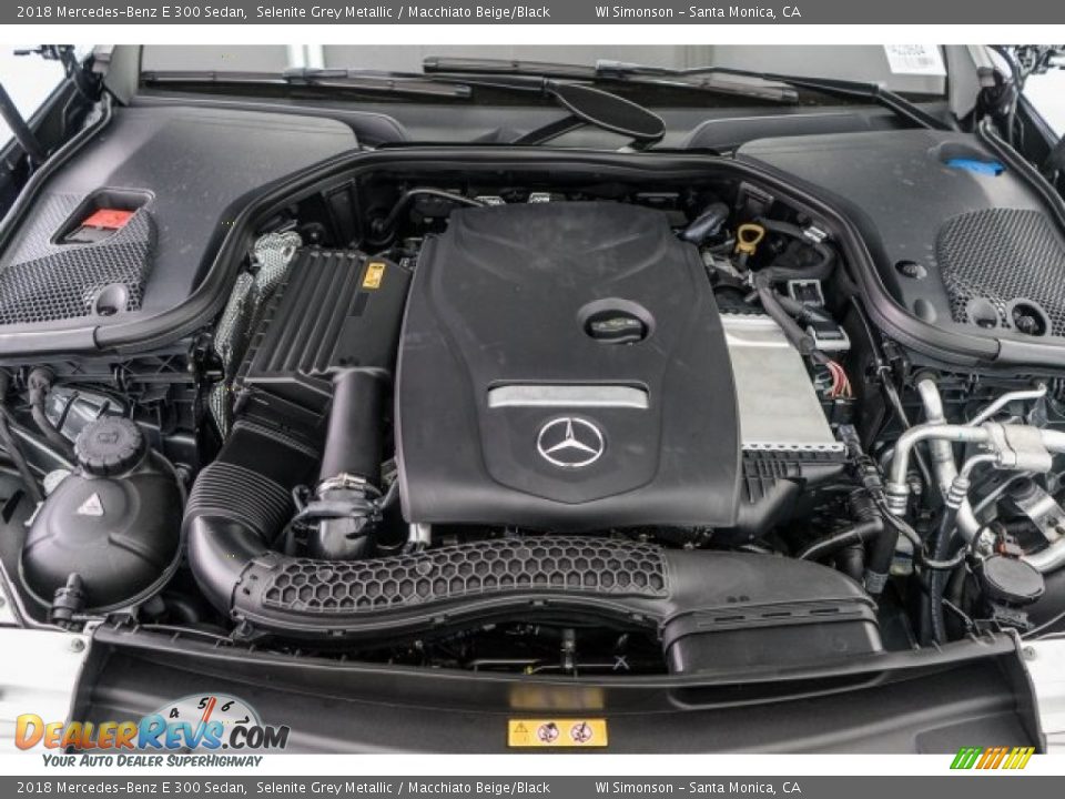 2018 Mercedes-Benz E 300 Sedan Selenite Grey Metallic / Macchiato Beige/Black Photo #8