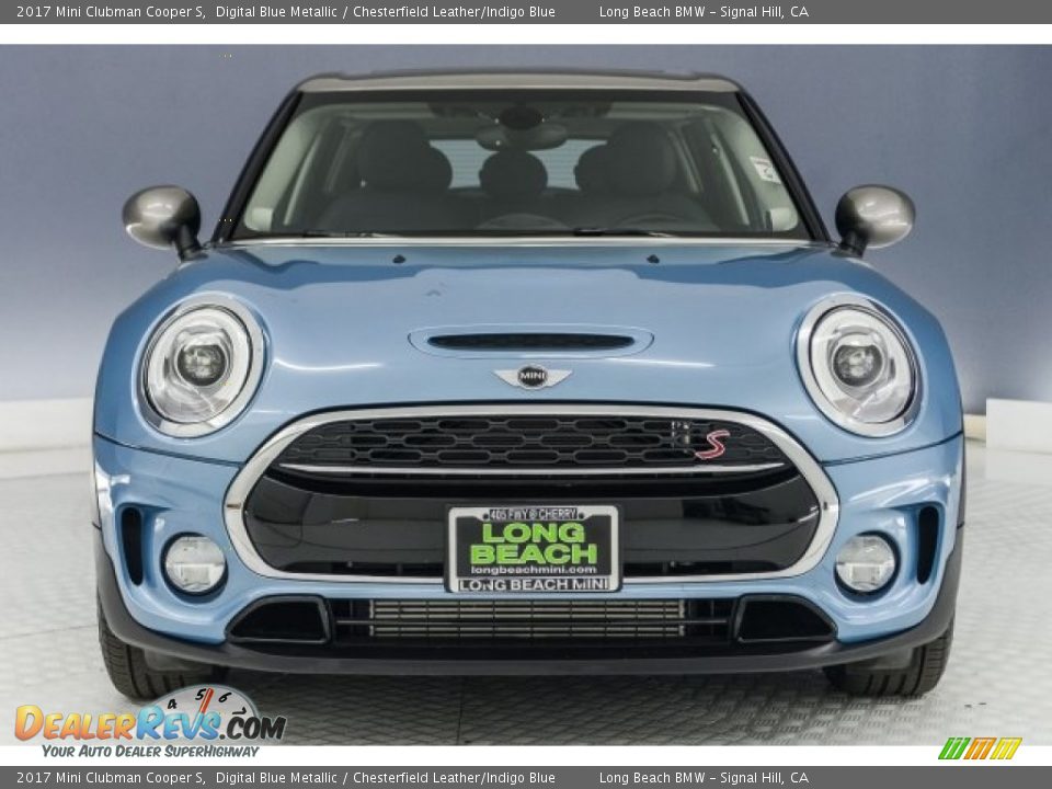 2017 Mini Clubman Cooper S Digital Blue Metallic / Chesterfield Leather/Indigo Blue Photo #2