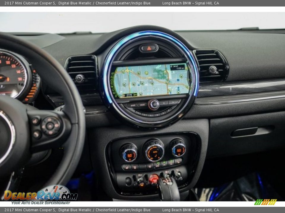 2017 Mini Clubman Cooper S Digital Blue Metallic / Chesterfield Leather/Indigo Blue Photo #5