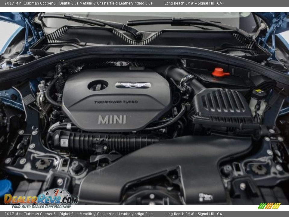 2017 Mini Clubman Cooper S Digital Blue Metallic / Chesterfield Leather/Indigo Blue Photo #9