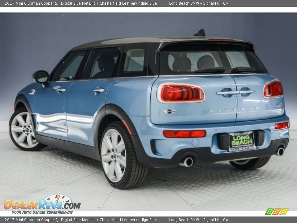 2017 Mini Clubman Cooper S Digital Blue Metallic / Chesterfield Leather/Indigo Blue Photo #10