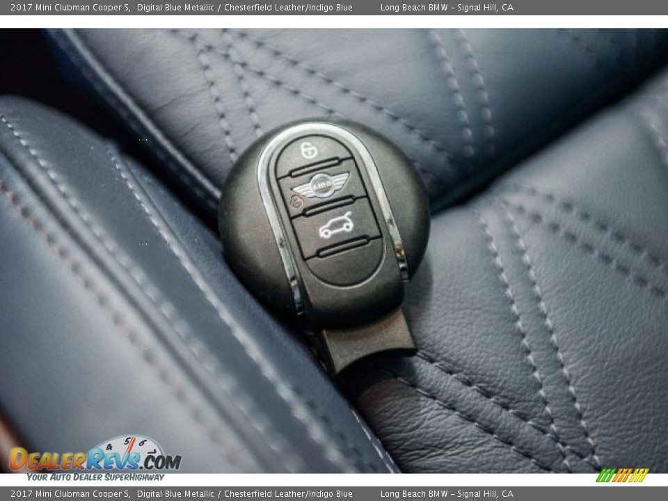 2017 Mini Clubman Cooper S Digital Blue Metallic / Chesterfield Leather/Indigo Blue Photo #11