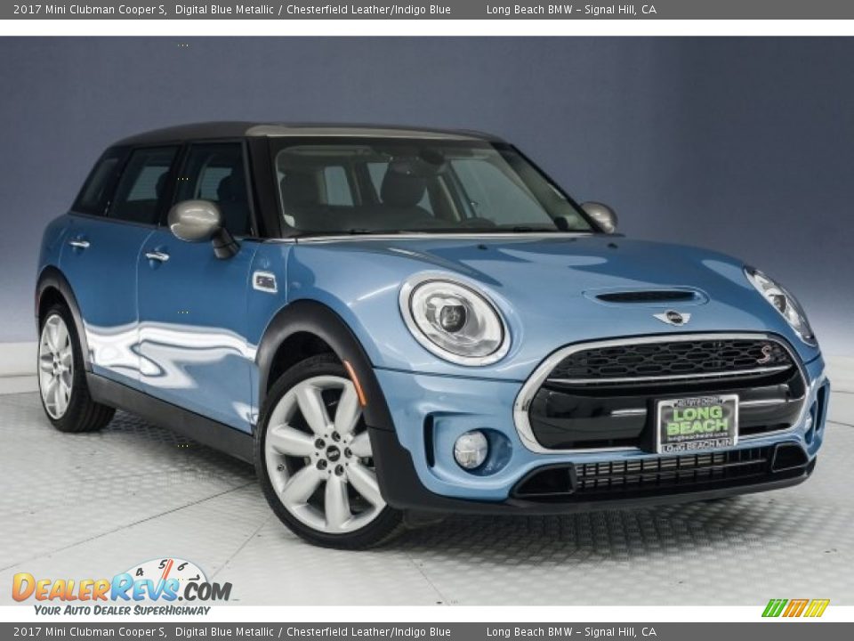 2017 Mini Clubman Cooper S Digital Blue Metallic / Chesterfield Leather/Indigo Blue Photo #12