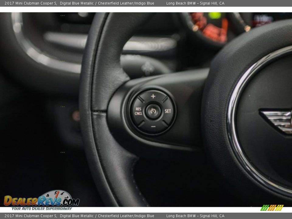 2017 Mini Clubman Cooper S Digital Blue Metallic / Chesterfield Leather/Indigo Blue Photo #13