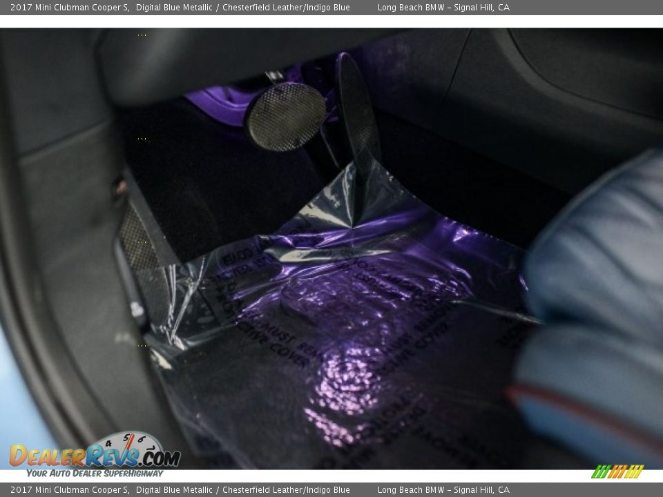 2017 Mini Clubman Cooper S Digital Blue Metallic / Chesterfield Leather/Indigo Blue Photo #17