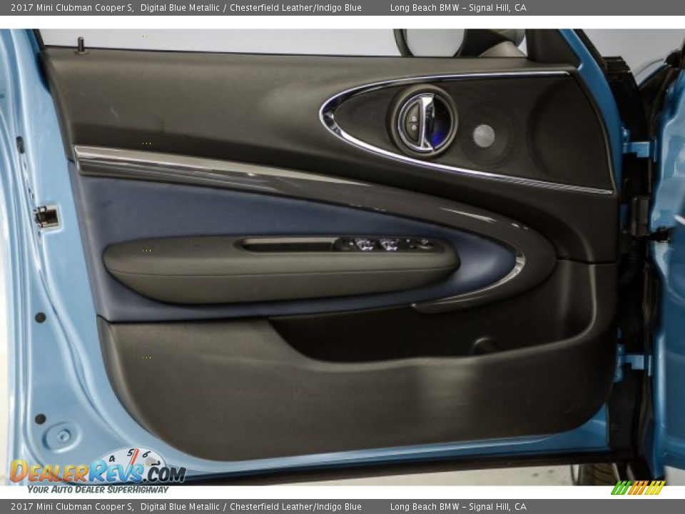 2017 Mini Clubman Cooper S Digital Blue Metallic / Chesterfield Leather/Indigo Blue Photo #19