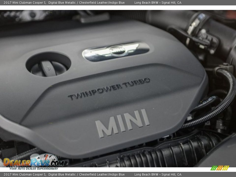 2017 Mini Clubman Cooper S Digital Blue Metallic / Chesterfield Leather/Indigo Blue Photo #24