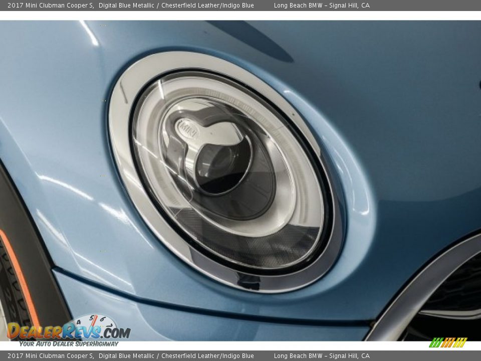 2017 Mini Clubman Cooper S Digital Blue Metallic / Chesterfield Leather/Indigo Blue Photo #25