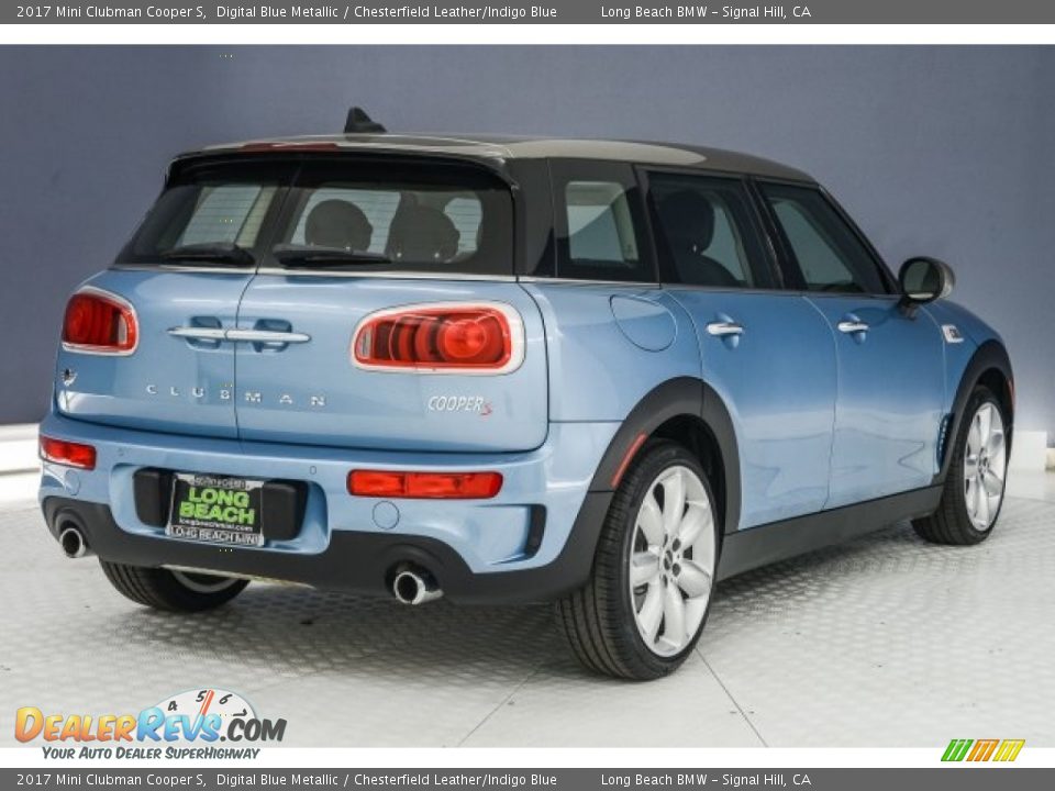 2017 Mini Clubman Cooper S Digital Blue Metallic / Chesterfield Leather/Indigo Blue Photo #30