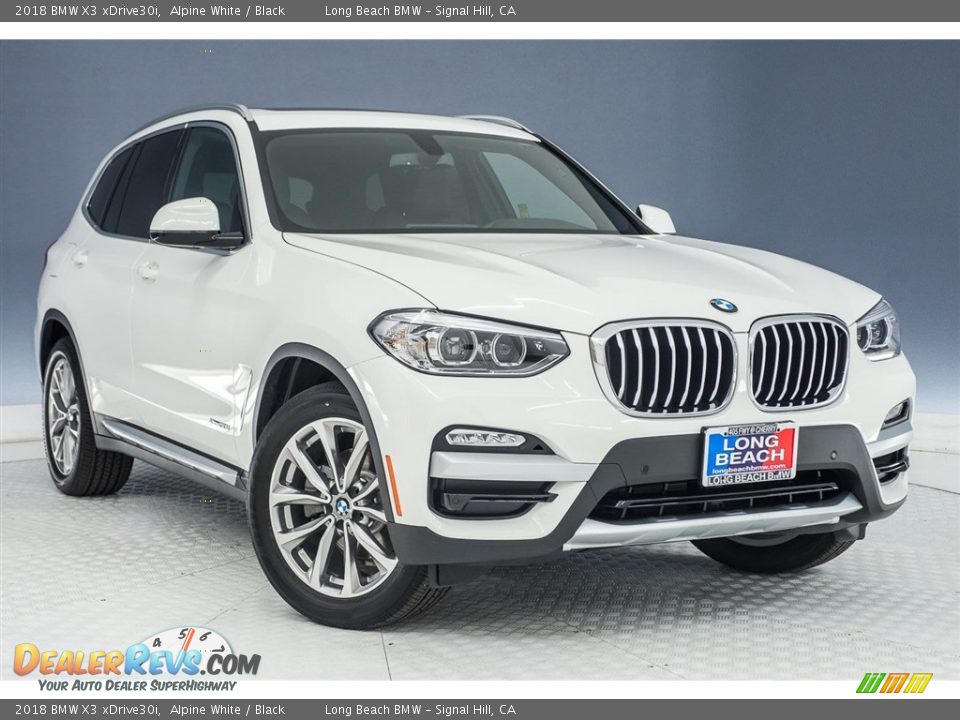 2018 BMW X3 xDrive30i Alpine White / Black Photo #11