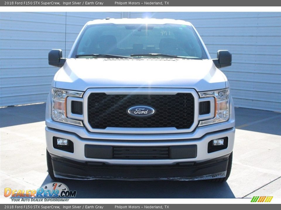 2018 Ford F150 STX SuperCrew Ingot Silver / Earth Gray Photo #2