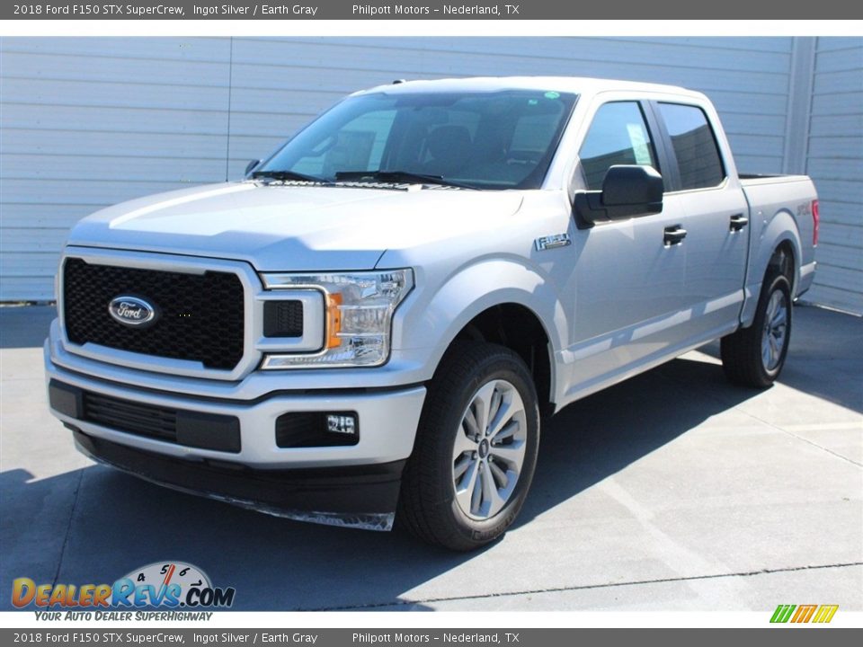 2018 Ford F150 STX SuperCrew Ingot Silver / Earth Gray Photo #3