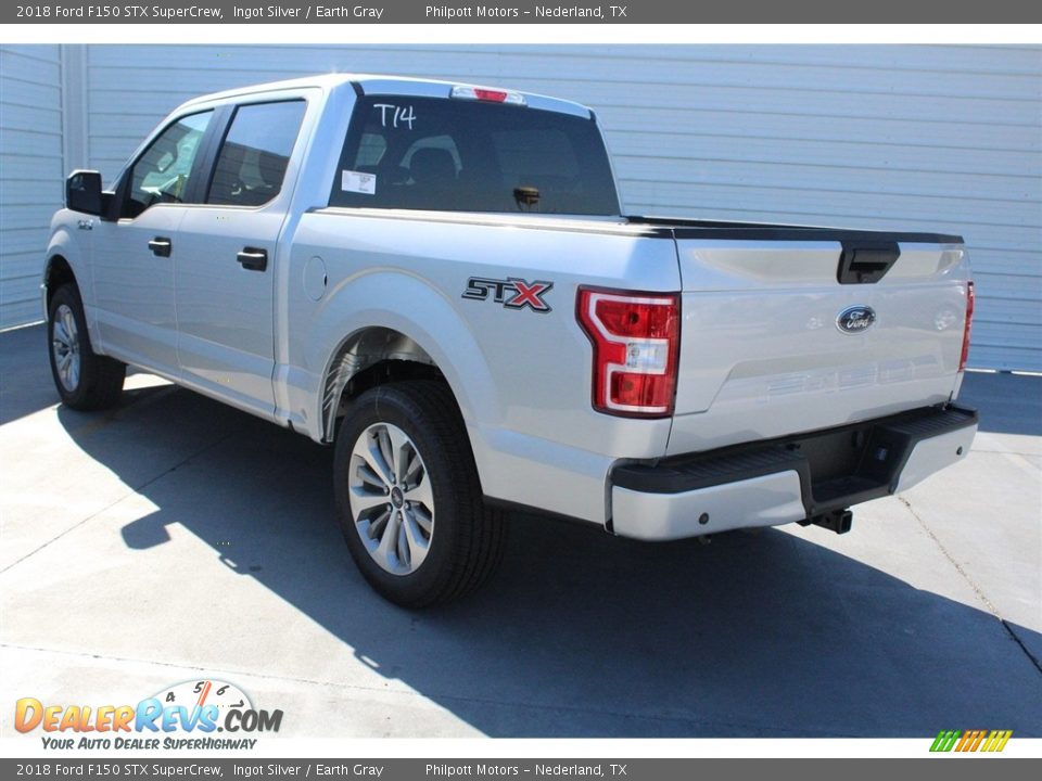 2018 Ford F150 STX SuperCrew Ingot Silver / Earth Gray Photo #7