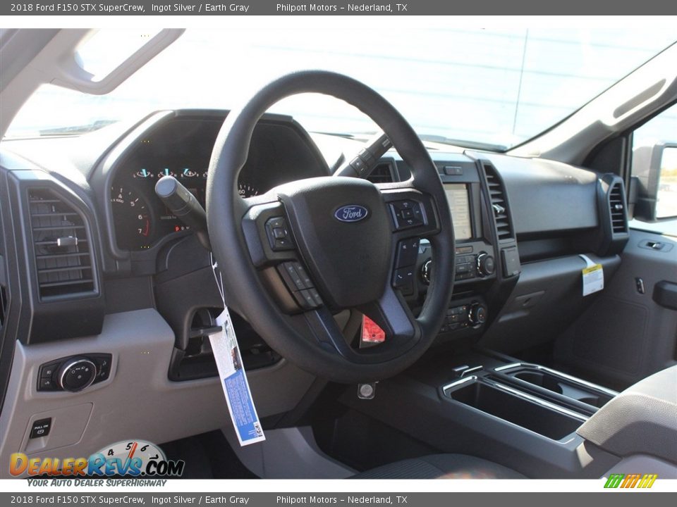 2018 Ford F150 STX SuperCrew Ingot Silver / Earth Gray Photo #12