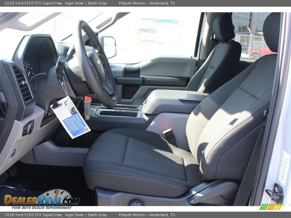 2018 Ford F150 STX SuperCrew Ingot Silver / Earth Gray Photo #13