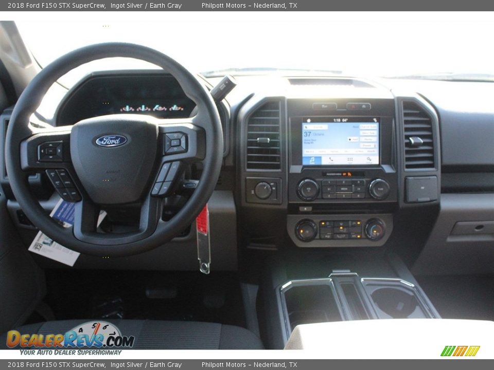 2018 Ford F150 STX SuperCrew Ingot Silver / Earth Gray Photo #22