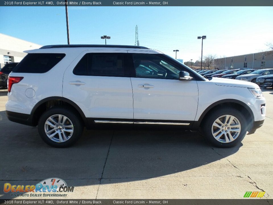 2018 Ford Explorer XLT 4WD Oxford White / Ebony Black Photo #3