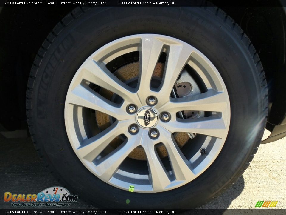 2018 Ford Explorer XLT 4WD Oxford White / Ebony Black Photo #6