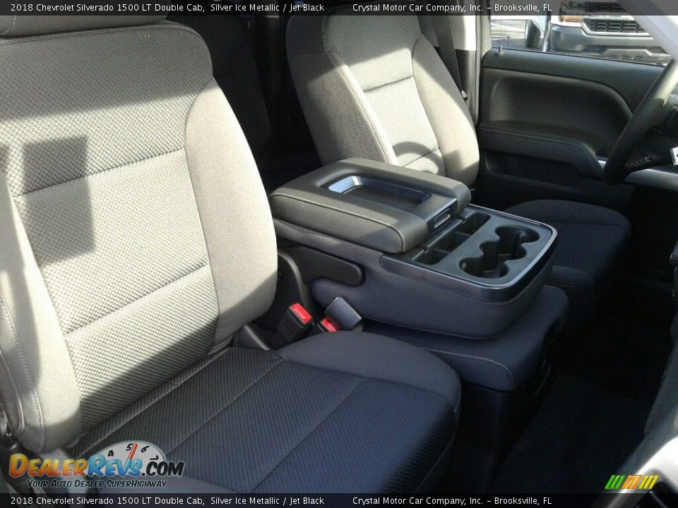 2018 Chevrolet Silverado 1500 LT Double Cab Silver Ice Metallic / Jet Black Photo #12