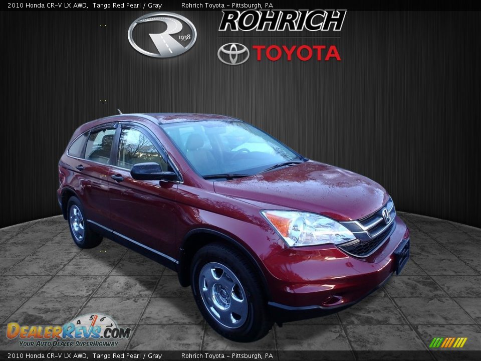 2010 Honda CR-V LX AWD Tango Red Pearl / Gray Photo #1