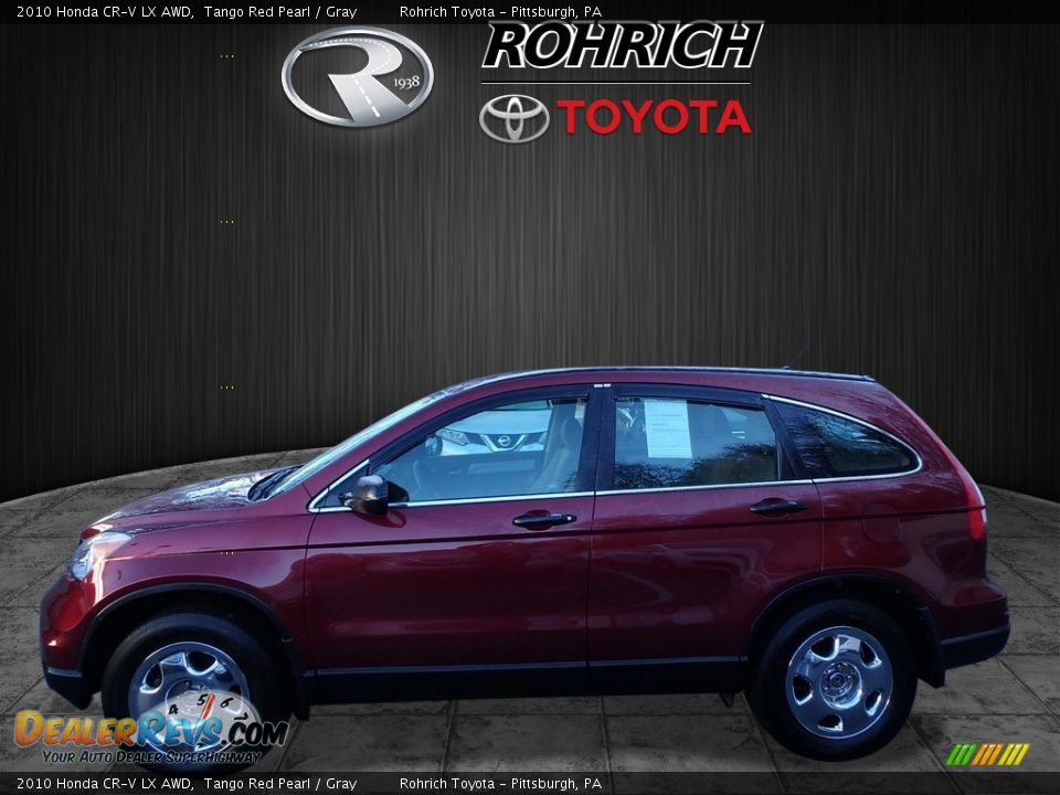 2010 Honda CR-V LX AWD Tango Red Pearl / Gray Photo #4
