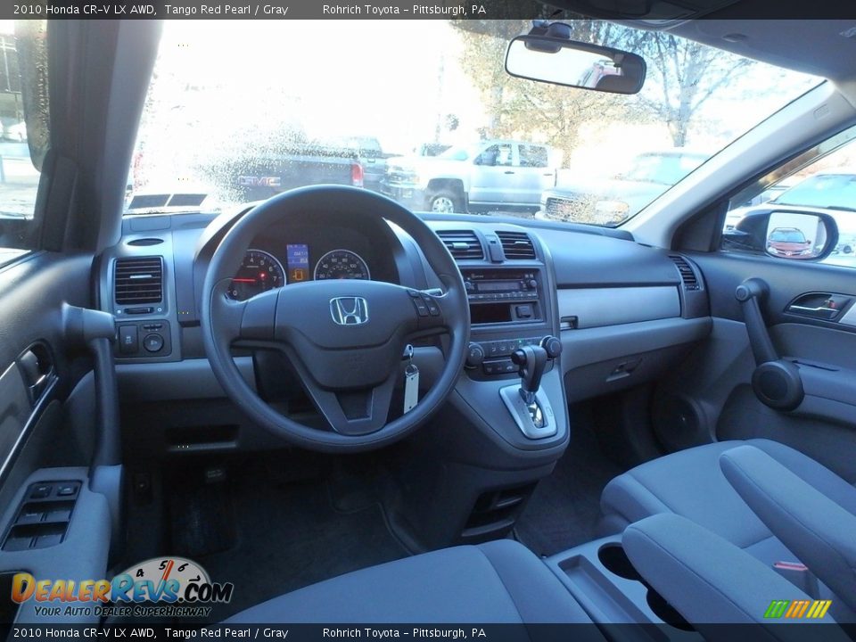 2010 Honda CR-V LX AWD Tango Red Pearl / Gray Photo #8