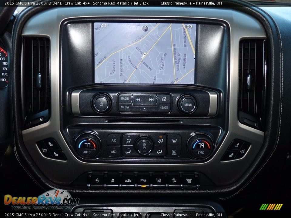 2015 GMC Sierra 2500HD Denali Crew Cab 4x4 Sonoma Red Metallic / Jet Black Photo #15