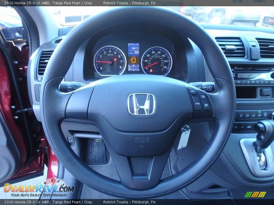 2010 Honda CR-V LX AWD Tango Red Pearl / Gray Photo #21