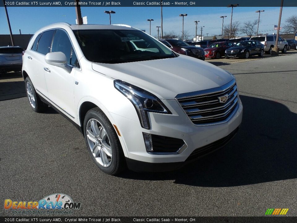 2018 Cadillac XT5 Luxury AWD Crystal White Tricoat / Jet Black Photo #1