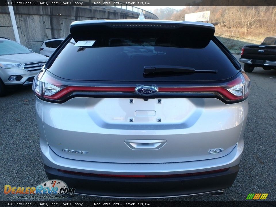 2018 Ford Edge SEL AWD Ingot Silver / Ebony Photo #3