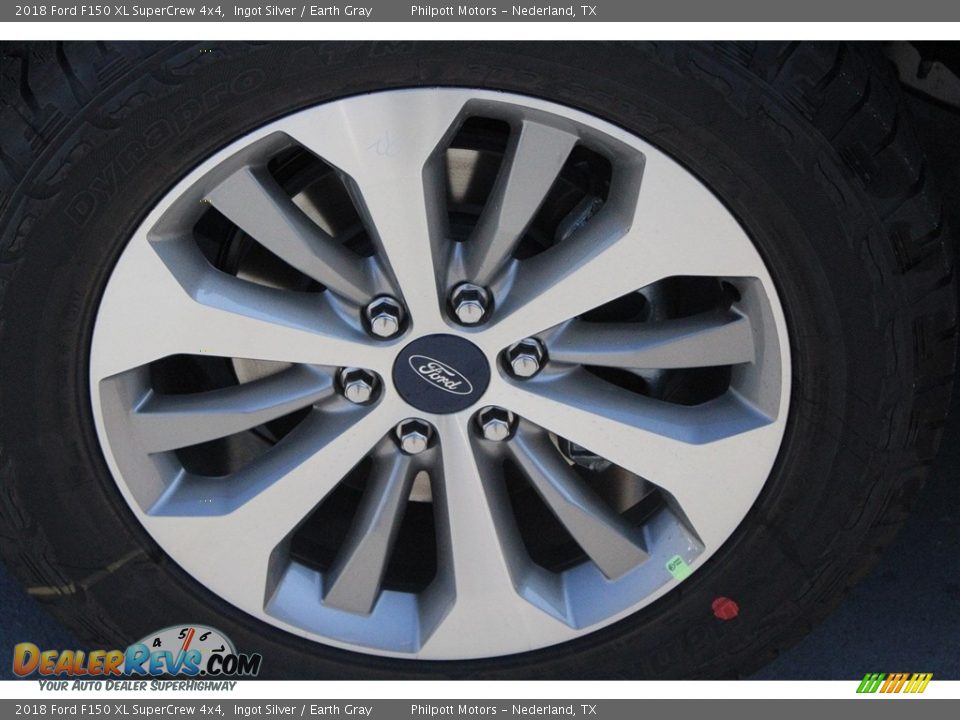 2018 Ford F150 XL SuperCrew 4x4 Ingot Silver / Earth Gray Photo #5