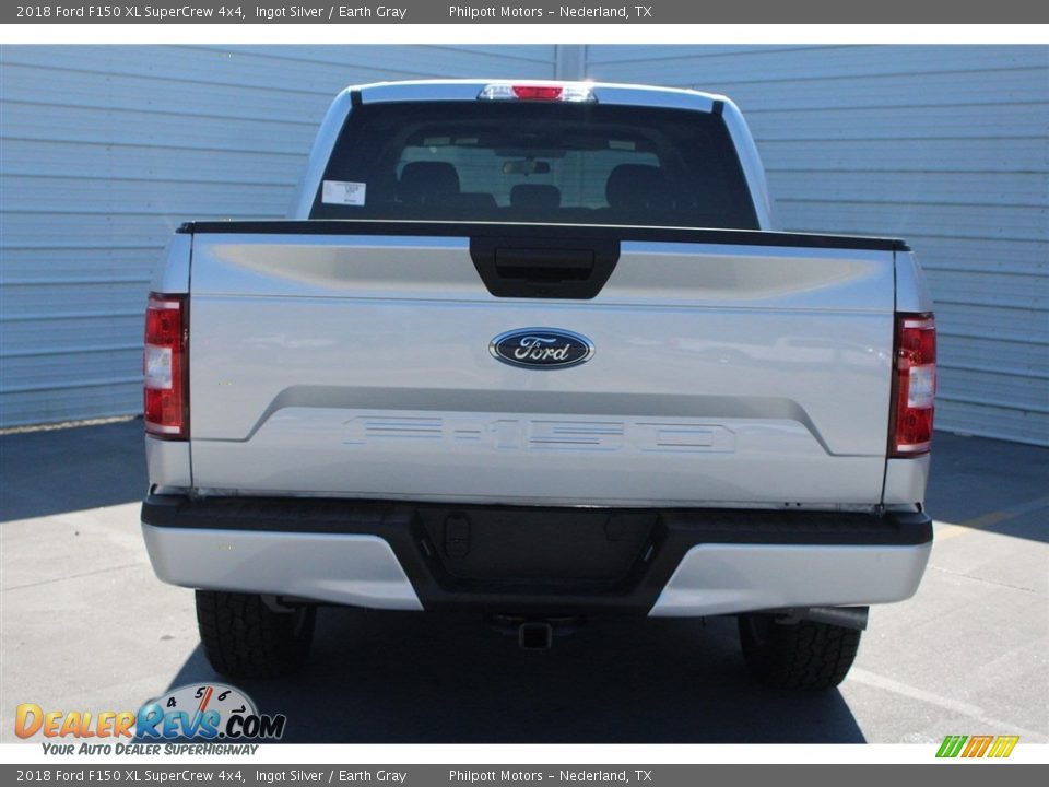 2018 Ford F150 XL SuperCrew 4x4 Ingot Silver / Earth Gray Photo #8
