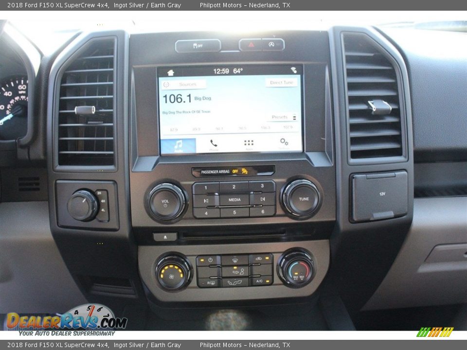 2018 Ford F150 XL SuperCrew 4x4 Ingot Silver / Earth Gray Photo #15