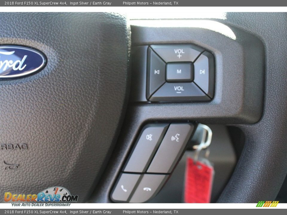 2018 Ford F150 XL SuperCrew 4x4 Ingot Silver / Earth Gray Photo #18