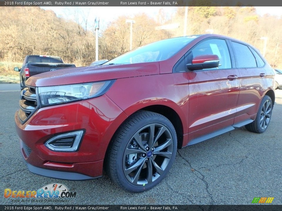 Front 3/4 View of 2018 Ford Edge Sport AWD Photo #6