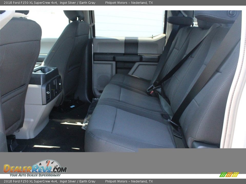2018 Ford F150 XL SuperCrew 4x4 Ingot Silver / Earth Gray Photo #21