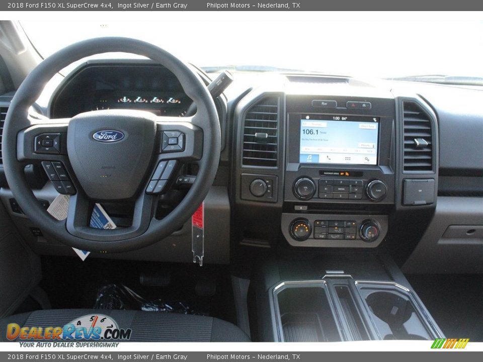 2018 Ford F150 XL SuperCrew 4x4 Ingot Silver / Earth Gray Photo #22