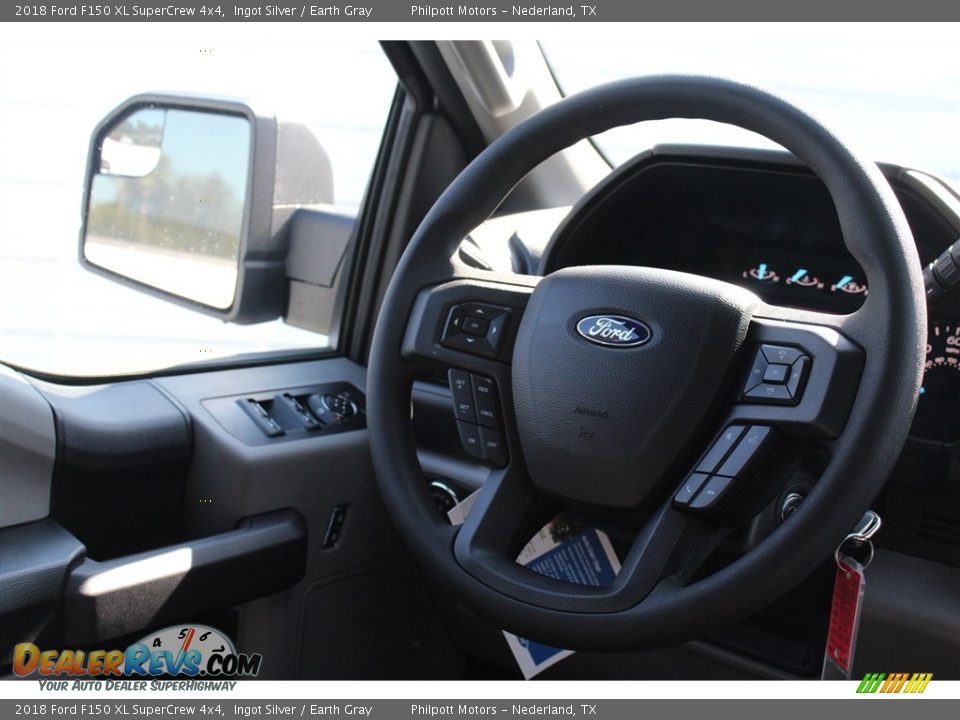 2018 Ford F150 XL SuperCrew 4x4 Ingot Silver / Earth Gray Photo #23