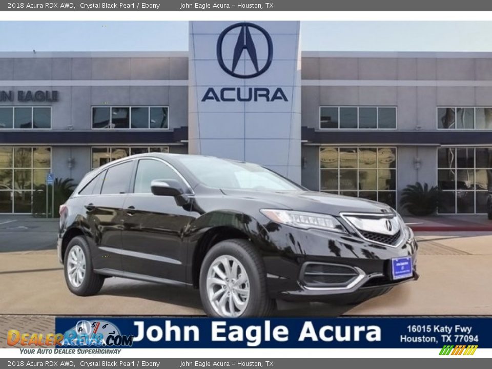 2018 Acura RDX AWD Crystal Black Pearl / Ebony Photo #1