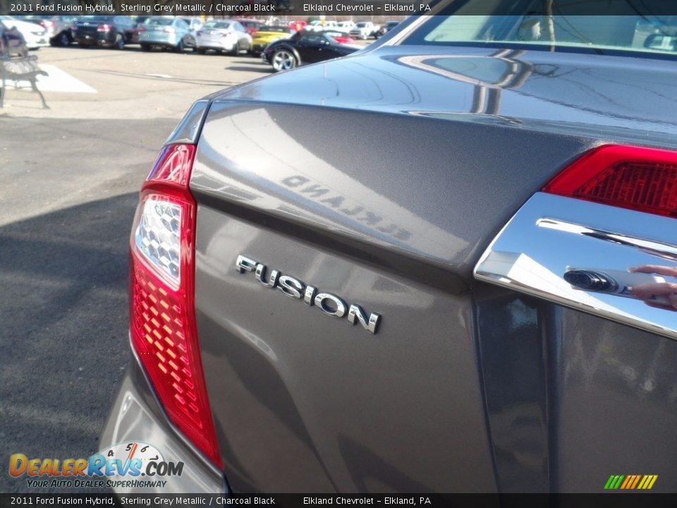 2011 Ford Fusion Hybrid Sterling Grey Metallic / Charcoal Black Photo #10