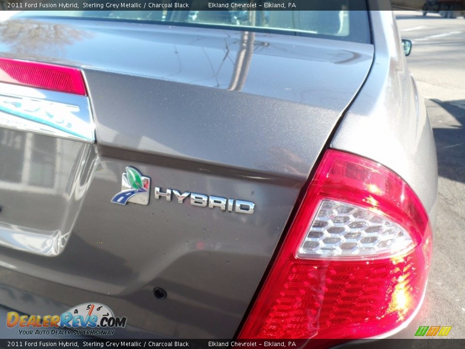 2011 Ford Fusion Hybrid Sterling Grey Metallic / Charcoal Black Photo #11