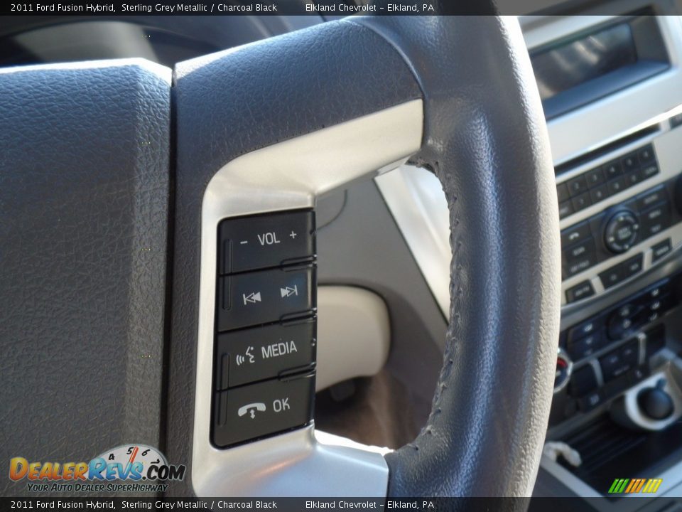 2011 Ford Fusion Hybrid Sterling Grey Metallic / Charcoal Black Photo #19