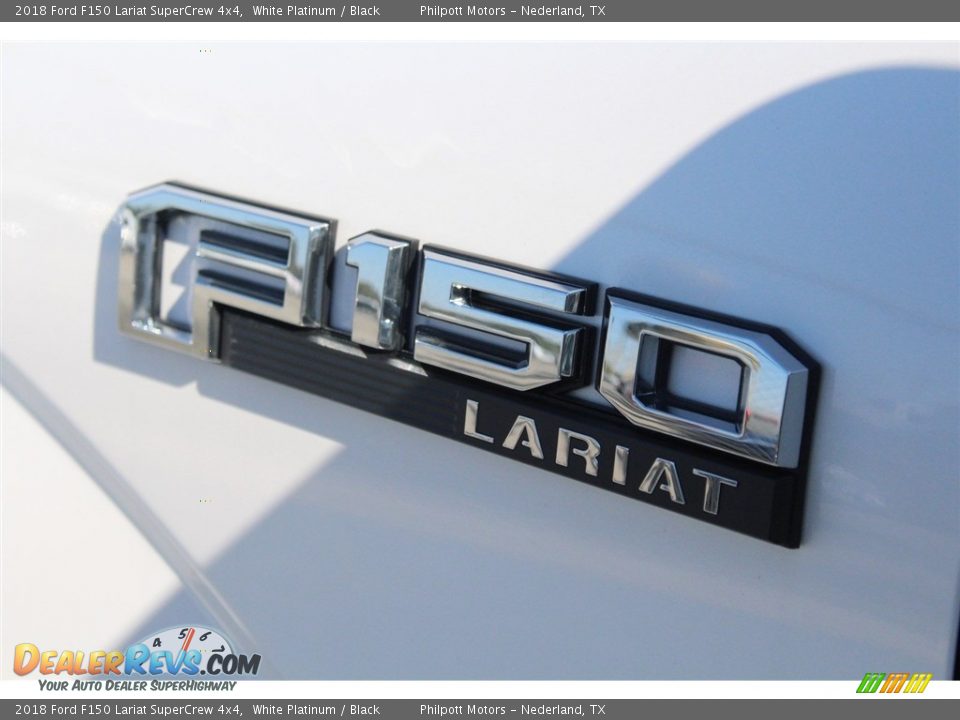 2018 Ford F150 Lariat SuperCrew 4x4 White Platinum / Black Photo #6