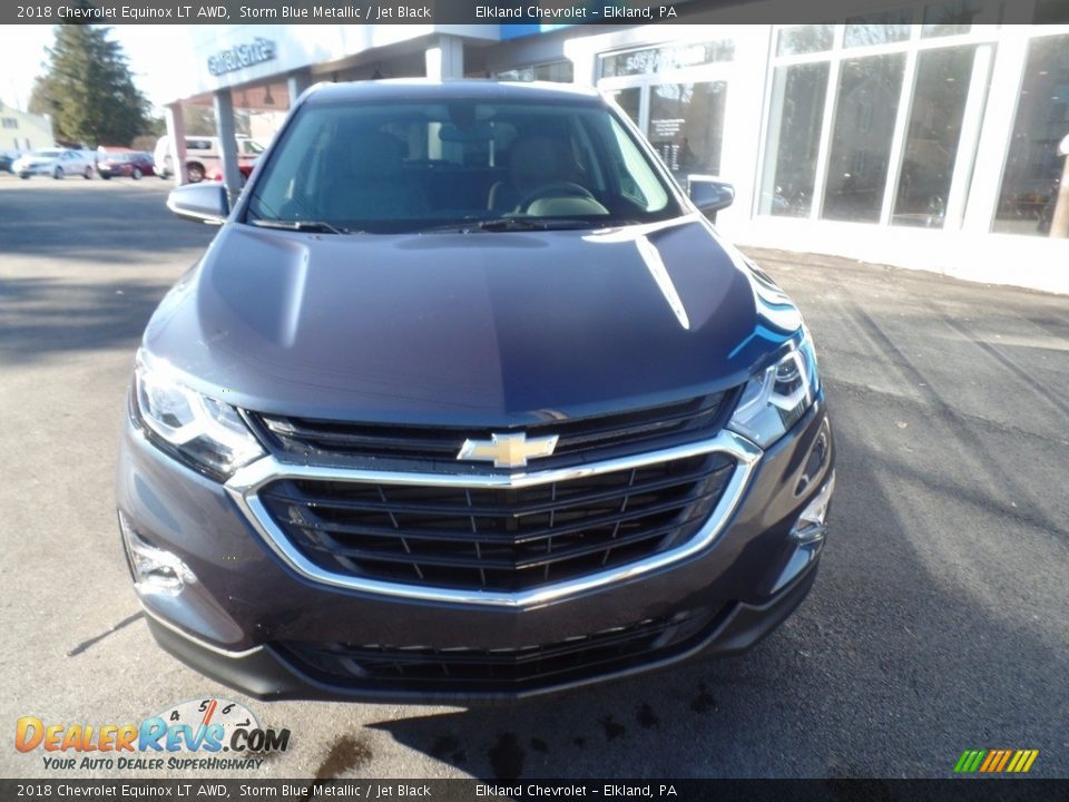 2018 Chevrolet Equinox LT AWD Storm Blue Metallic / Jet Black Photo #2