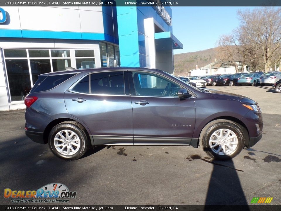 2018 Chevrolet Equinox LT AWD Storm Blue Metallic / Jet Black Photo #4