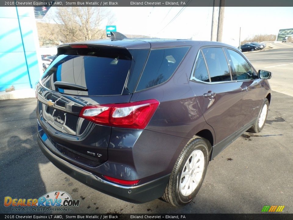 2018 Chevrolet Equinox LT AWD Storm Blue Metallic / Jet Black Photo #5