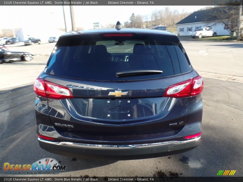 2018 Chevrolet Equinox LT AWD Storm Blue Metallic / Jet Black Photo #6