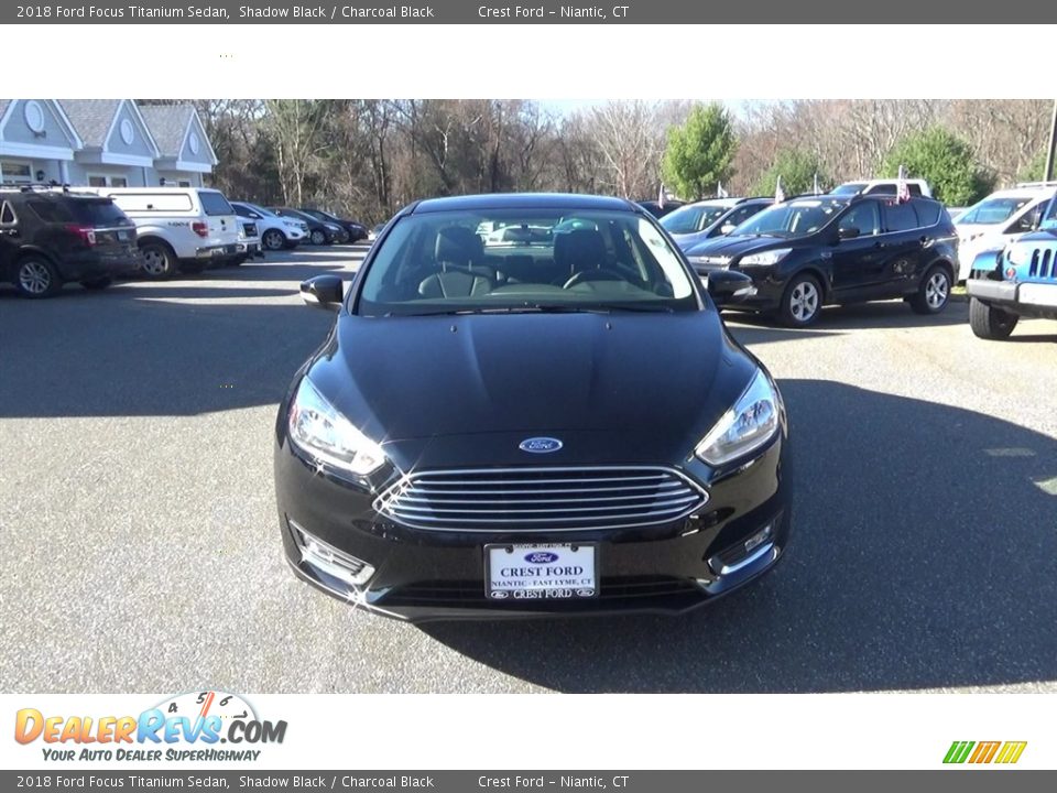 2018 Ford Focus Titanium Sedan Shadow Black / Charcoal Black Photo #2